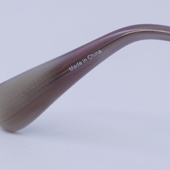 MaxMara MALIBU10 MM0080 60G Sunglasses Beige Oval Frame, Brown Lenses - Picture 5 of 10